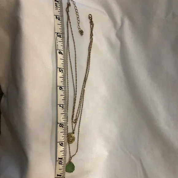 Altar'd State 3 Strand Gold Plated Pendant Necklace Jewelry Women Teen - Picture 9 of 9